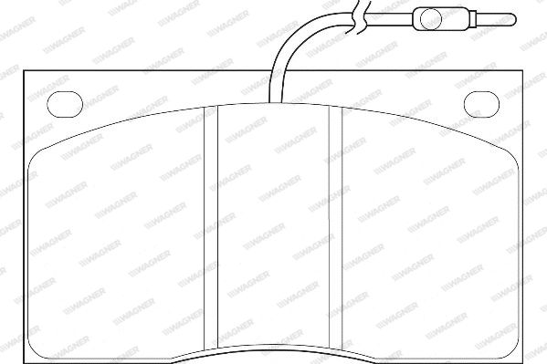 WAGNER Комплект тормозных колодок, дисковый тормоз WBP20380A