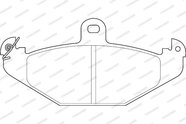 WAGNER Комплект тормозных колодок, дисковый тормоз WBP20410A