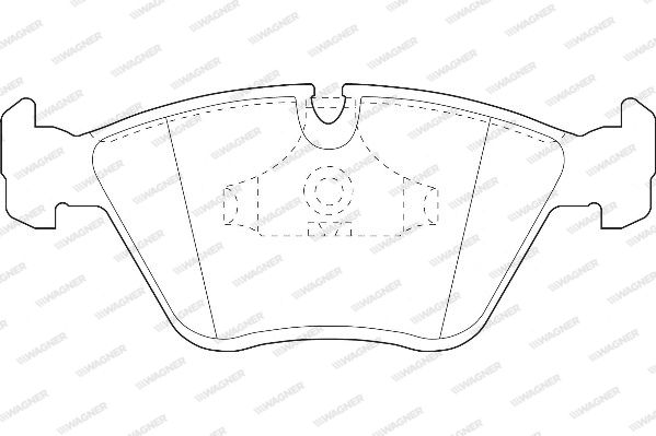 WAGNER Комплект тормозных колодок, дисковый тормоз WBP20968A