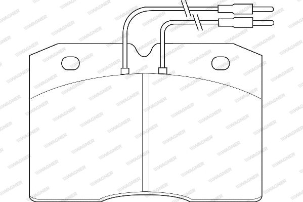 WAGNER Комплект тормозных колодок, дисковый тормоз WBP21048B