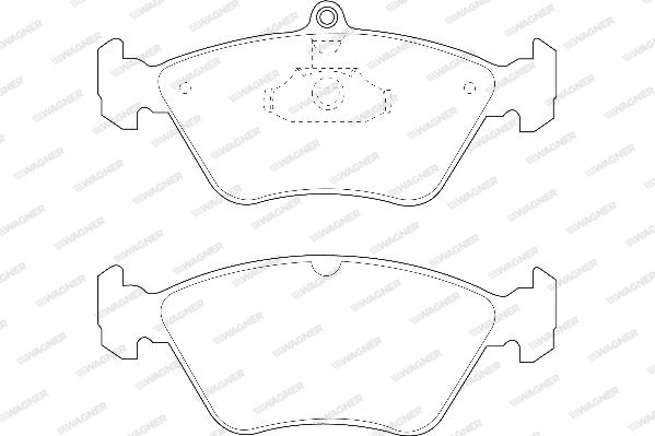 WAGNER Piduriklotsi komplekt,ketaspidur WBP21411A