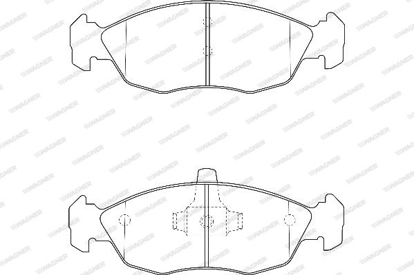 WAGNER Комплект тормозных колодок, дисковый тормоз WBP21430A