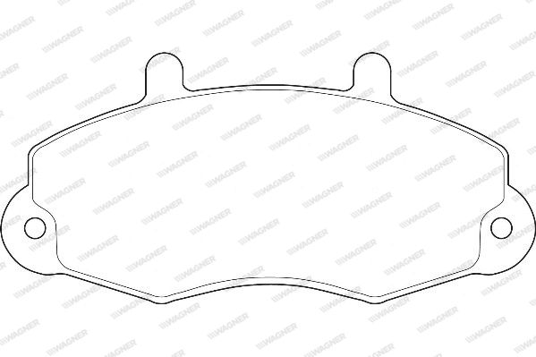 WAGNER Piduriklotsi komplekt,ketaspidur WBP21470A