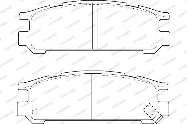 WAGNER Комплект тормозных колодок, дисковый тормоз WBP21703A