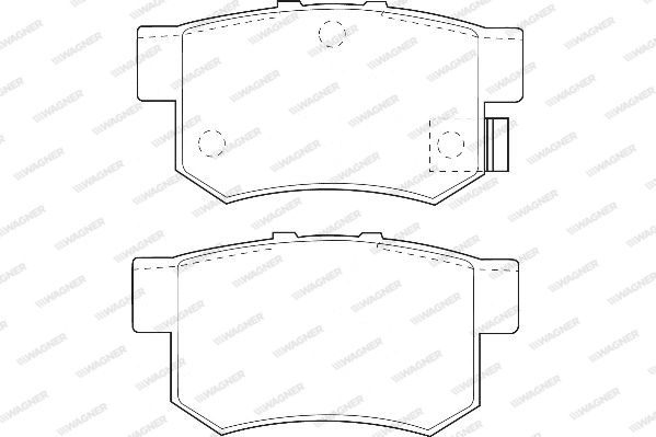 WAGNER Комплект тормозных колодок, дисковый тормоз WBP21719A