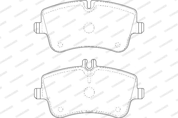 WAGNER Комплект тормозных колодок, дисковый тормоз WBP23144A