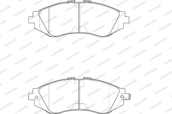 WAGNER Комплект тормозных колодок, дисковый тормоз WBP23234A