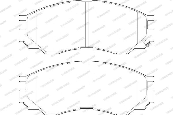 WAGNER Комплект тормозных колодок, дисковый тормоз WBP23290A
