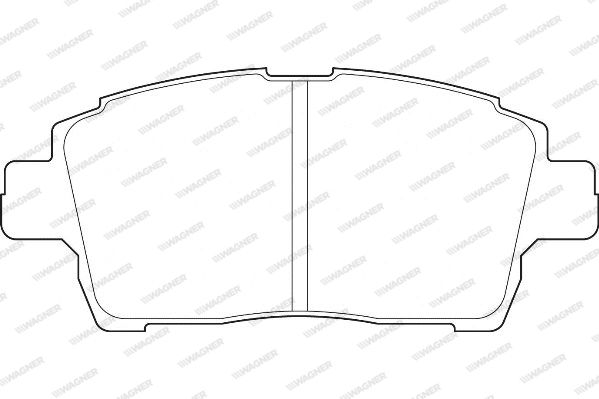 WAGNER Комплект тормозных колодок, дисковый тормоз WBP23510A