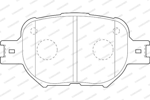 WAGNER Комплект тормозных колодок, дисковый тормоз WBP23526A