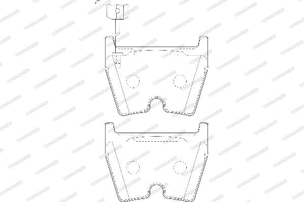 WAGNER Комплект тормозных колодок, дисковый тормоз WBP23751A