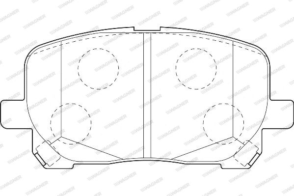 WAGNER Комплект тормозных колодок, дисковый тормоз WBP23836A