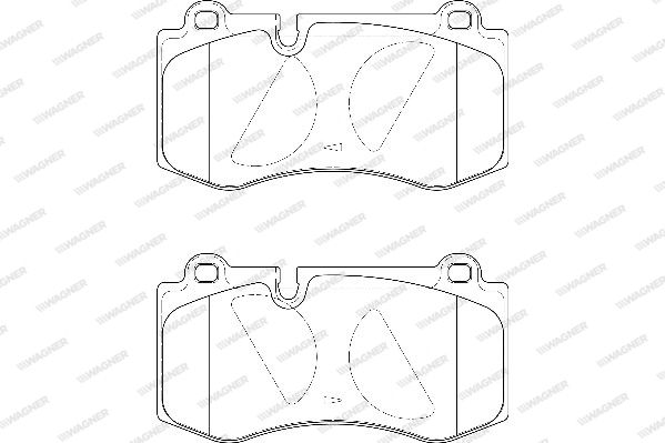 WAGNER Комплект тормозных колодок, дисковый тормоз WBP23960A