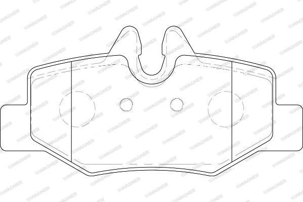 WAGNER Комплект тормозных колодок, дисковый тормоз WBP24008A