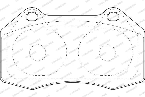 WAGNER Piduriklotsi komplekt,ketaspidur WBP24162A