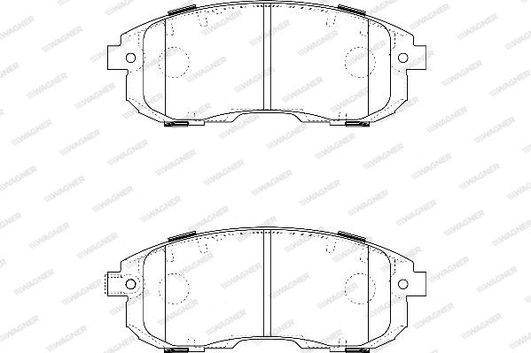 WAGNER Piduriklotsi komplekt,ketaspidur WBP24280A