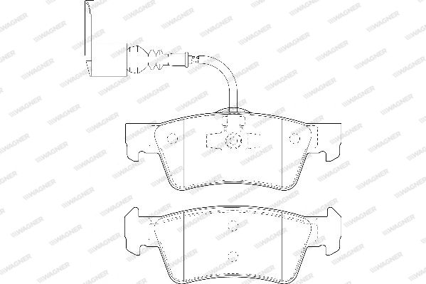WAGNER Piduriklotsi komplekt,ketaspidur WBP24368A