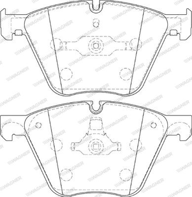 WAGNER Комплект тормозных колодок, дисковый тормоз WBP24436A