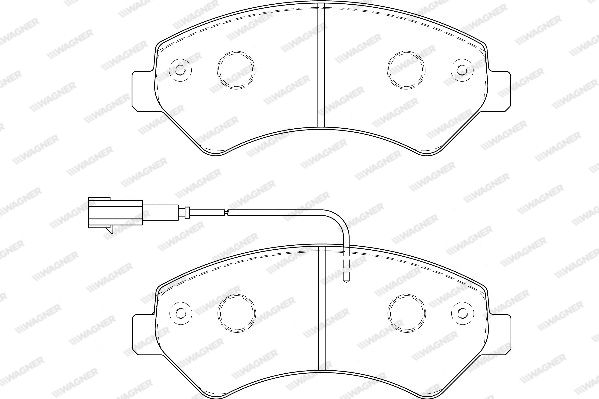 WAGNER Комплект тормозных колодок, дисковый тормоз WBP24467A