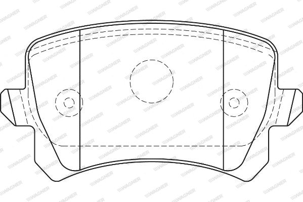 WAGNER Piduriklotsi komplekt,ketaspidur WBP24483B