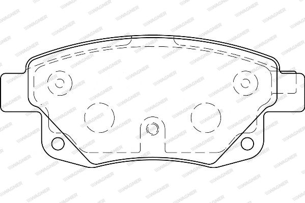 WAGNER Комплект тормозных колодок, дисковый тормоз WBP24486A