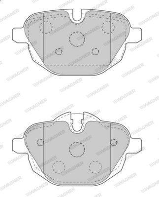 WAGNER Piduriklotsi komplekt,ketaspidur WBP24561A