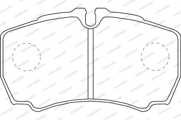 WAGNER Комплект тормозных колодок, дисковый тормоз WBP29123A