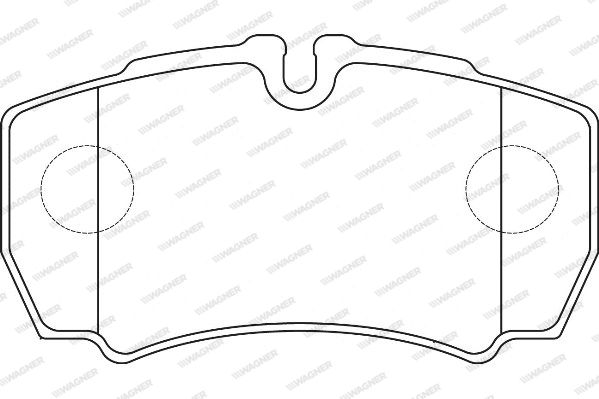 WAGNER Piduriklotsi komplekt,ketaspidur WBP29123B