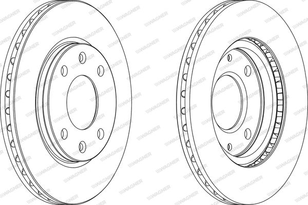 WAGNER Тормозной диск WGR0214-1
