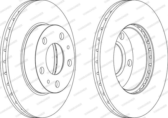 WAGNER Тормозной диск WGR0768-1