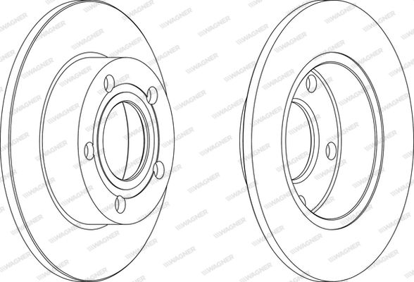 WAGNER Тормозной диск WGR0952-1