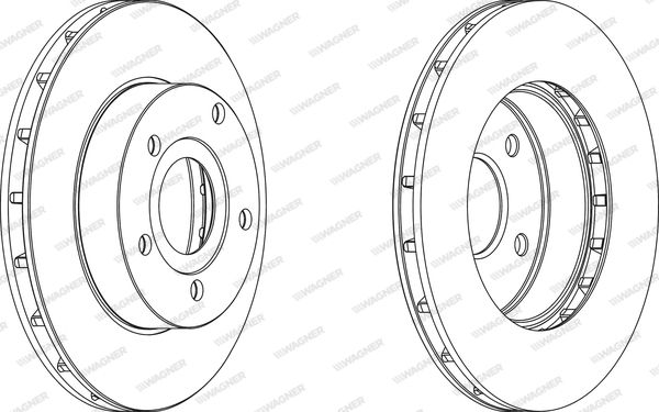 WAGNER Тормозной диск WGR1169-1