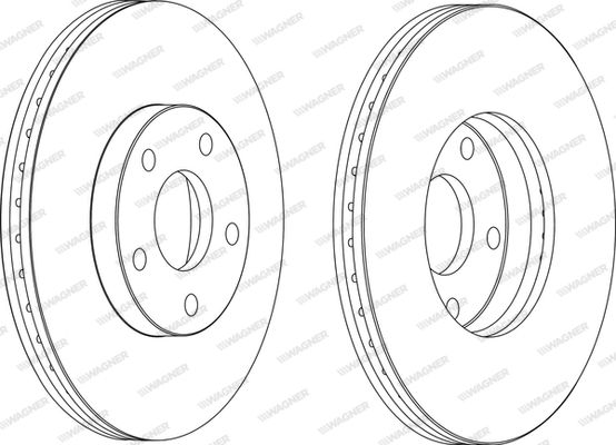 WAGNER Тормозной диск WGR1172-1