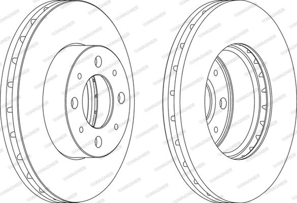 WAGNER Тормозной диск WGR1179-1