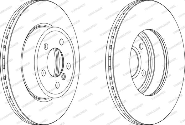 WAGNER Тормозной диск WGR1271-1