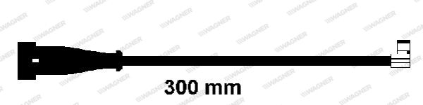 WAGNER Сигнализатор, износ тормозных колодок WWI305
