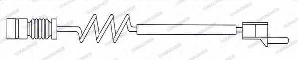 WAGNER Сигнализатор, износ тормозных колодок WWI326