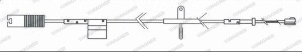 WAGNER Hoiatuskontakt, piduriklotsi kulumine WWI365