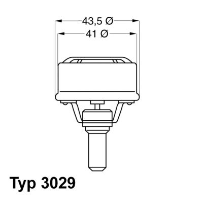 WAHLER Termostaat,Jahutusvedelik 3029.92