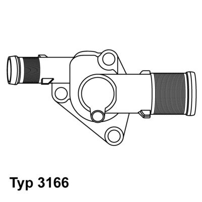 WAHLER Термостат, охлаждающая жидкость 3166.89D