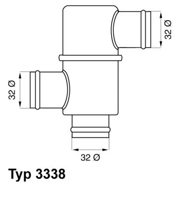 WAHLER Termostaat,Jahutusvedelik 3338.80