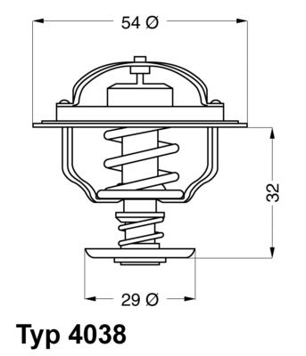 WAHLER Термостат, охлаждающая жидкость 4038.81D