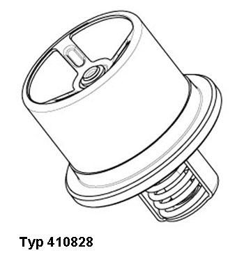 WAHLER Termostaat,Jahutusvedelik 410828.86D0