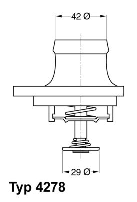 WAHLER Termostaat,Jahutusvedelik 4278.80D