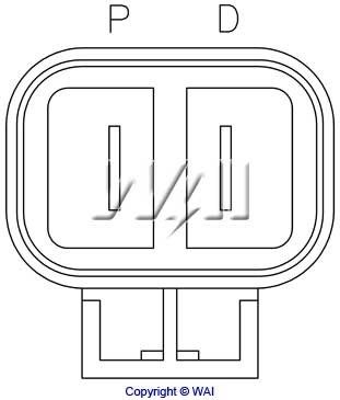 WAI Регулятор генератора IH758