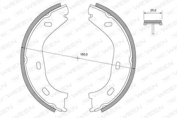 WEEN Piduriklotside komplekt,seisupidur 152-2301