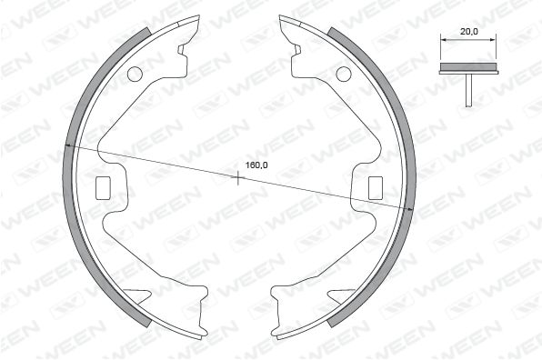 WEEN Piduriklotside komplekt,seisupidur 152-2354