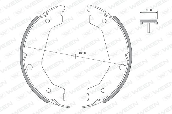 WEEN Piduriklotside komplekt,seisupidur 152-2487