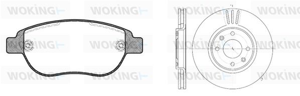 WOKING Pidurikomplekt,ketaspidur 89413.00