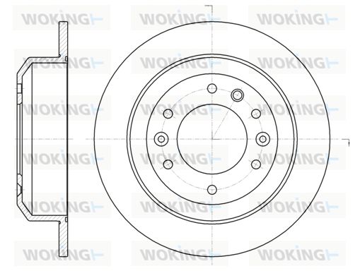 WOKING Тормозной диск D61027.00